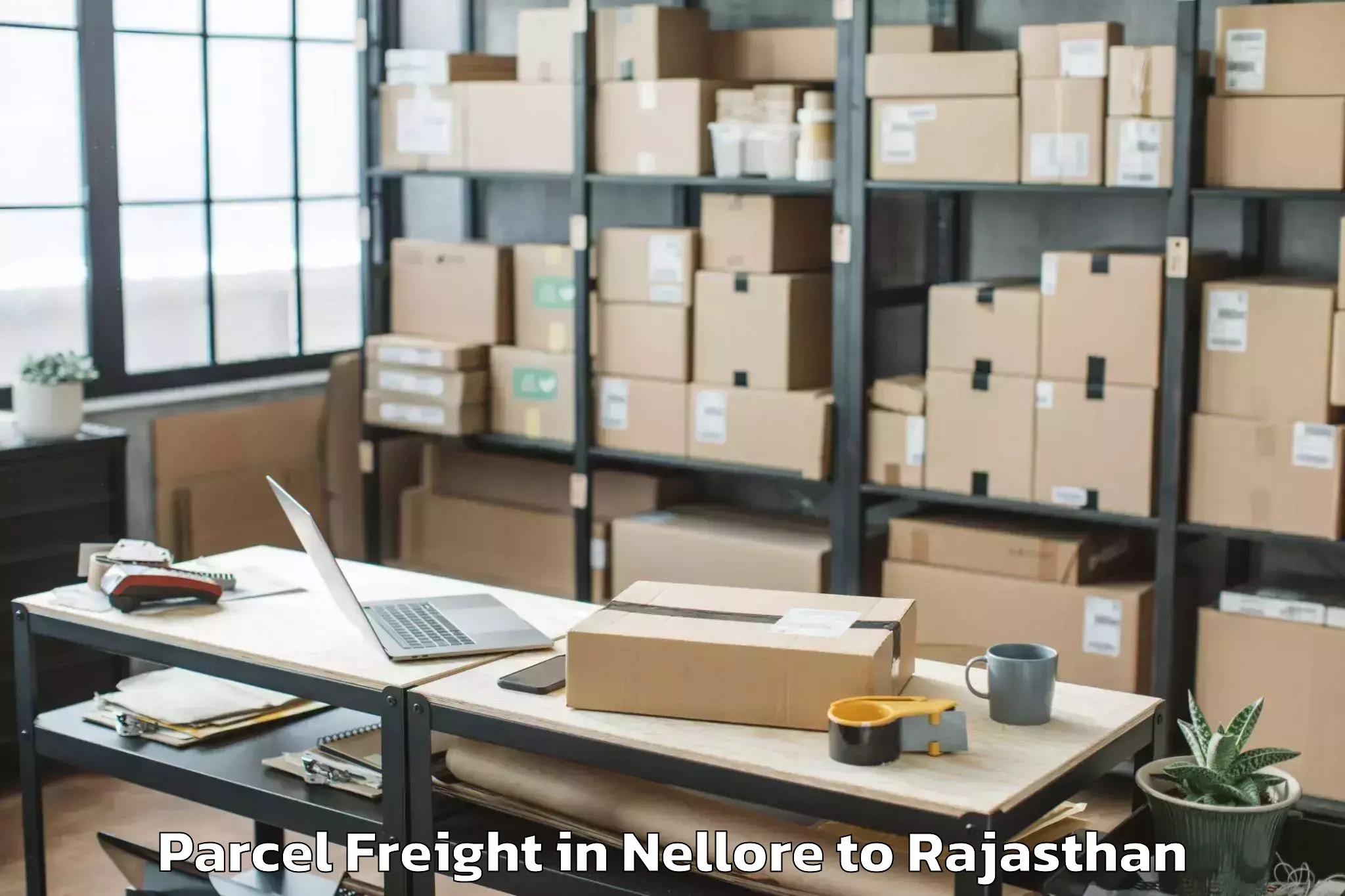 Easy Nellore to Sojat Parcel Freight Booking